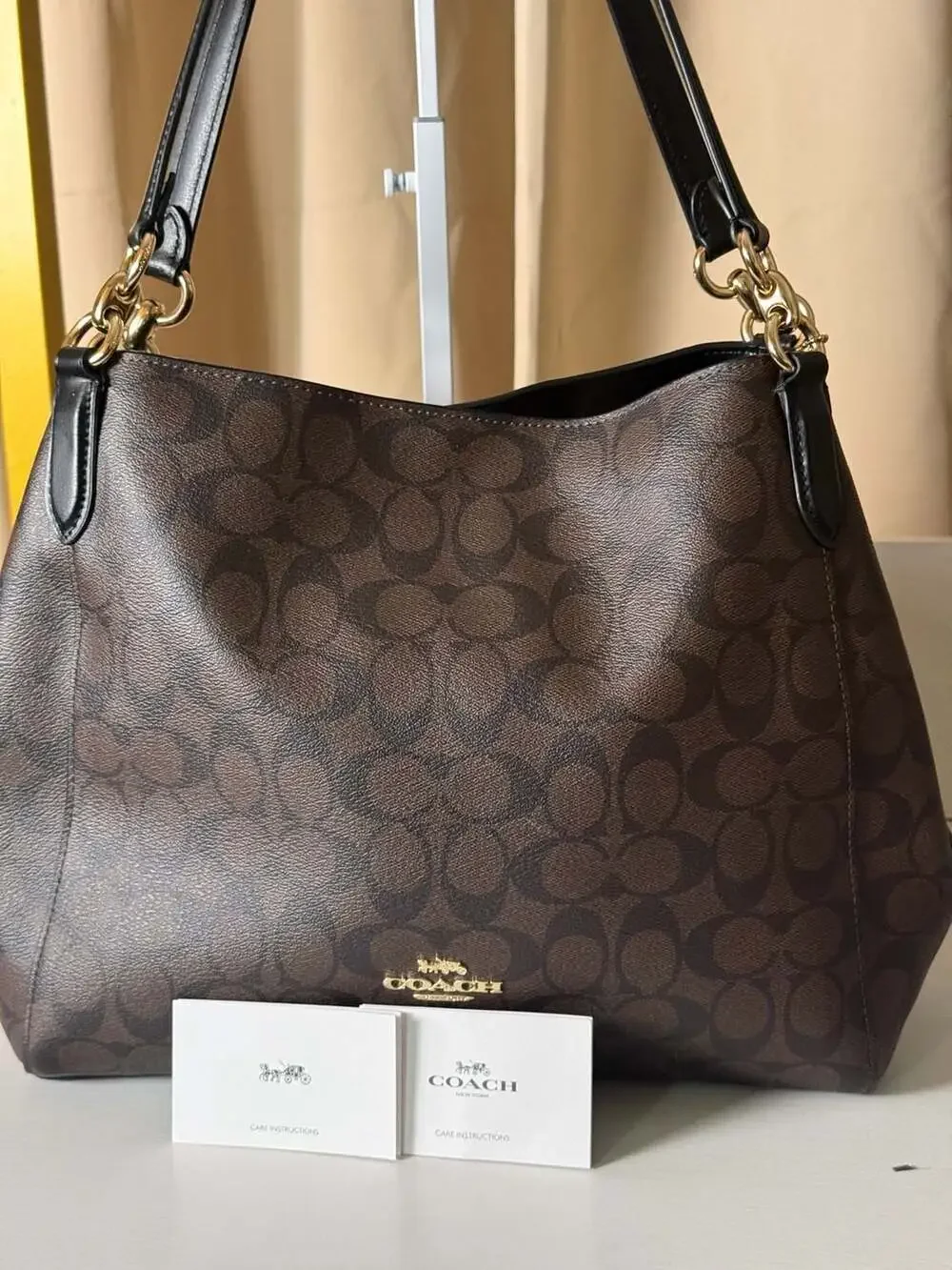 Coach Hallie Shoulder Bag in Signature Canvas